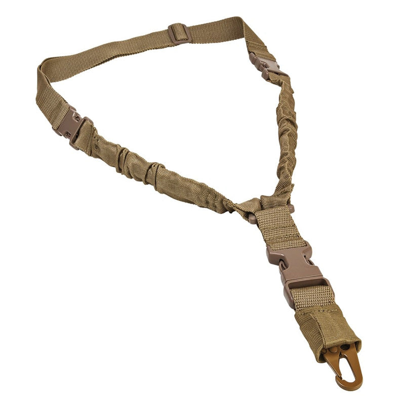 Vism AR-15 Single Point Bungee Sling Adjustable Tan 1.25" Webbing