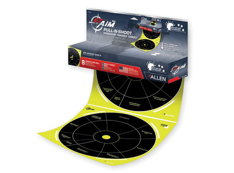 EZ Aim Splash Handgun Trainer Target 12"x12" Pack of 8