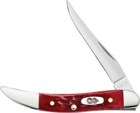 Case Pocket Worn Old Red Corn Cob Jig Bone Toothpick Knife