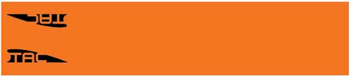 TAC VANES Orange Standard 4.675" Arrow Wraps 13-Pack