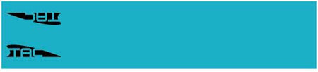 TAC VANES Turquoise Standard 4.675" Arrow Wraps 13-Pack
