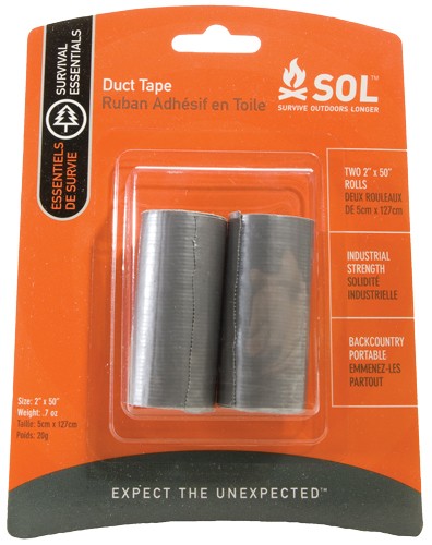 ARB SOL Duct Tape 2"x50" 2-Pack for Outdoor & Backcountry Repairs