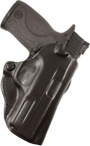 DeSantis Mini Scabbard OWB Leather Belt Slide Holster RH 380 Shield EZ Black