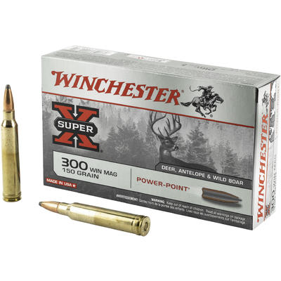 Winchester Super-X Power-Point .300 Winchester Mag 150 grain Pointed Soft Point ammunition