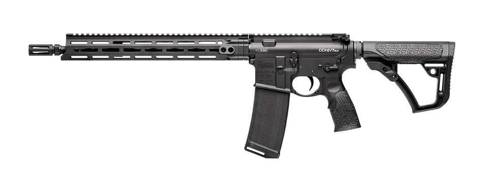 Daniel Defense 0212815049047 DDM4 V7 SLW 5.56x45mm NATO 30+1 14.50" Threaded Lightweight Profile Barrel, Black Hard Coat Anodized, 6 Position Stock w/SoftTouch Overmolding