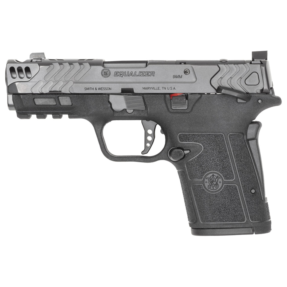 Smith & Wesson 14411 Performance Center Equalizer Micro-Compact Frame 9mm Luger 15+1 3.68" Black Armornite Stainless Steel Barrel & Optic Ready/Ported/Serrated Slide, Black Polymer Frame w/Picatinny R