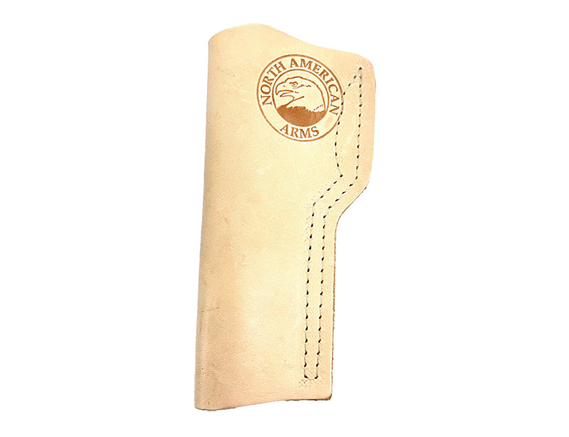 NAA Open Muzzle Leather Holster with Metal Clip - Ambidextrous, Suede Finish