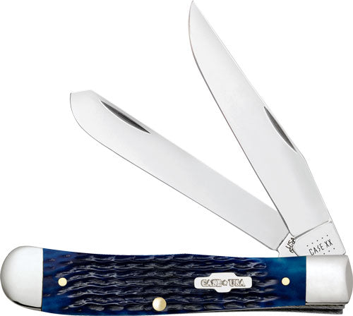 Case Blue Bone Rogers Corn Cob Jig Traditional Trapper Knife