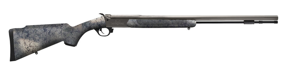 Traditions CR846604437 NitroBolt 50 Cal Firestick 24" Tungsten Cerakote Fluted Threaded Barrel, Tungsten Cerakote Drilled & Tapped Steel Receiver, Adj Cheek Piece & LOP Desert Web Synthetic Stock