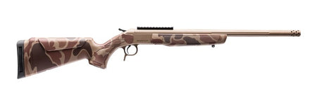 CVA CR4437DC Cascade Takedown 308 Win 1rd 20" Flat Dark Earth Cerakote Stainless Steel Threaded Barrel & Receiver w/Picatinny Rail, Duck Camo Synthetic Stock
