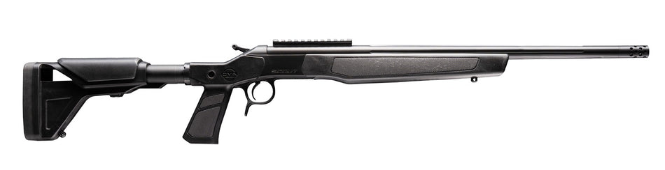 CVA CR4443XP Scout XP 450 Bushmaster 1rd 20" Matte Stainless Steel Threaded Barrel & Receiver w/Picatinny Rail, Graphite Black Adjustable Synthetic Stock