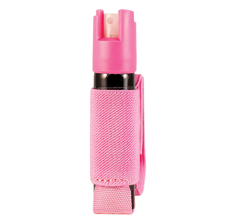Mission First Tactical Gel Pepper Spray with Jogger Safety Top, 0.75oz, Pink