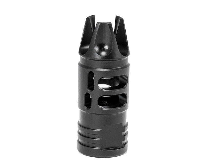 Mission First Tactical E2ARMD1 Muzzle Brake 3 Prong Ported, AR-15 Compatible, 223REM/556NATO, Stainless Steel