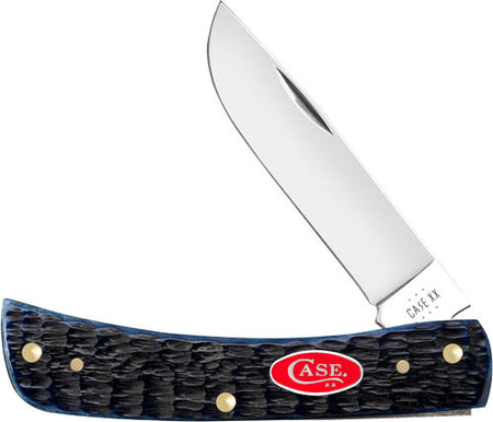 Case Rogers Jig Navy Blue Bone Small Sod Buster Pocket Knife
