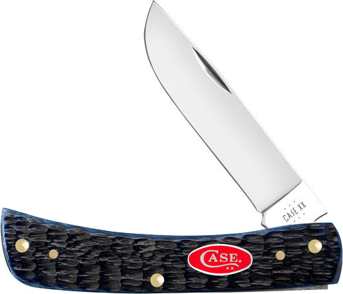 Case Rogers Jig Navy Blue Bone Small Sod Buster Pocket Knife