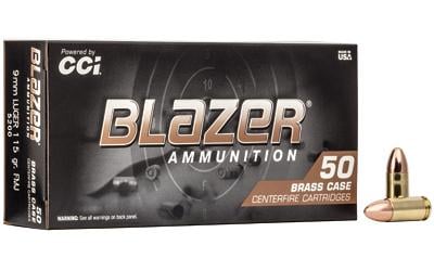 CCI Blazer Brass 9mm Luger FMJ 115gr: High-Quality Ammunition for Precision Shooting