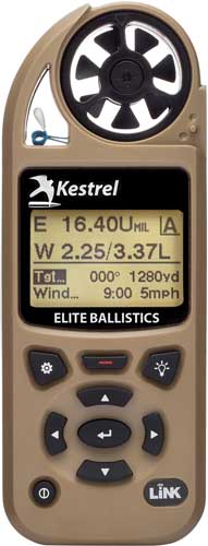 Kestrel 5700 Elite Weather Meter - Applied Ballistics & LiNK Desert Tan