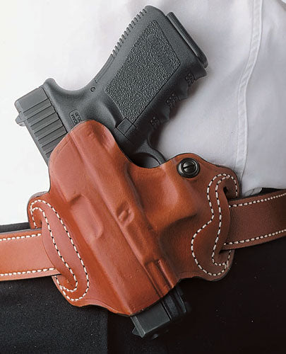 DeSantis Mini Slide Outside Waistband Leather Holster Sig P365 Tan LH
