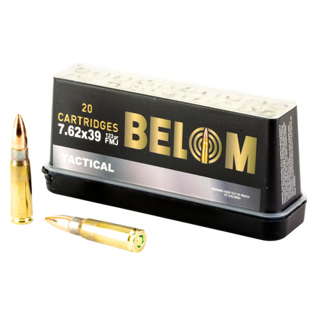 Belom 7.62x39 Brass Cased 123 Grain Full Metal Jacket (FMJ)
