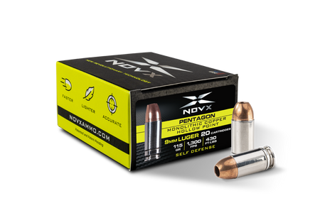 NovX Pentagon 9mm Luger / Parabellum 115 Gr CSHP