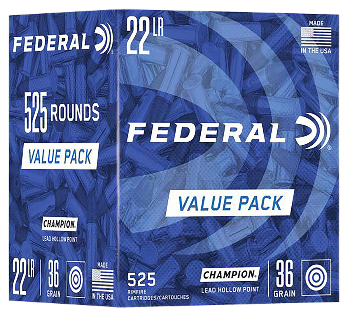 Federal Lead Hollow Point Champion Training Value Pack  36 Grain .22 Long Rifle 1260 fps
