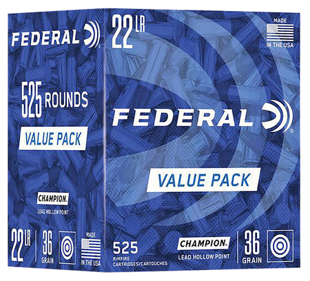 Federal Lead Hollow Point Champion Training Value Pack  36 Grain .22 Long Rifle 1260 fps