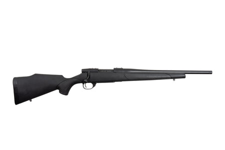 Weatherby VTX65CMR16T Vanguard Obsidian 6.5 Creedmoor 4+1 16" Blued Threaded Barrel, Blued Stainless Steel Drilled & Tapped Receiver, Black Monte Carlo Synthetic Stock