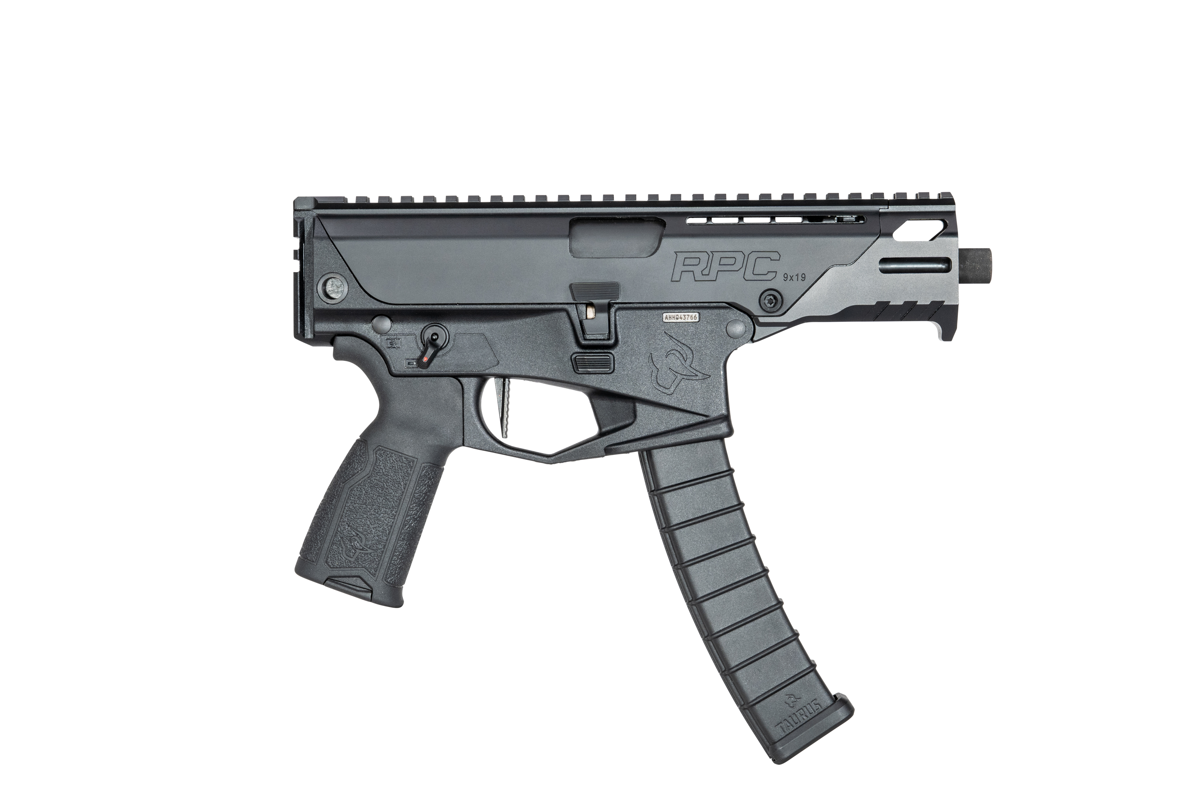 Taurus 1-RPC941 RPC 9mm Luger 32+1 4.50" Matte Black Threaded Barrel, Steel Receiver w/Picatinny Rail, M-LOK Handguard, Rear Picatinny Rail, Black Rubber Grip, Ambidextrous