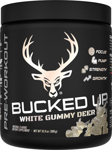 BUCKED UP PRE-WORKOUT WHITE GUMMY DEER PINEAPPLE 30SERVING