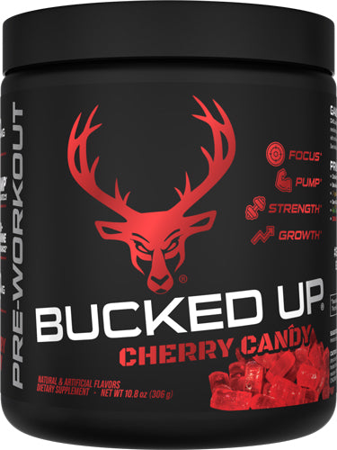 BUCKED UP PRE-WORKOUT CHERRY HARD CANDY 30 SERVINGS