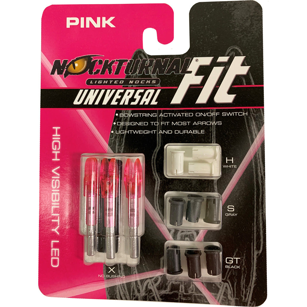 Nockturnal FIT Lighted Arrow Nocks Pink 3pk
