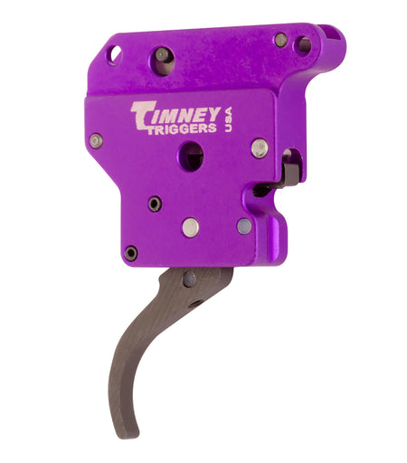 Timney 502B Benchrest Curved Trigger for Remington 700 Adjustable 3-6oz Purple/Black