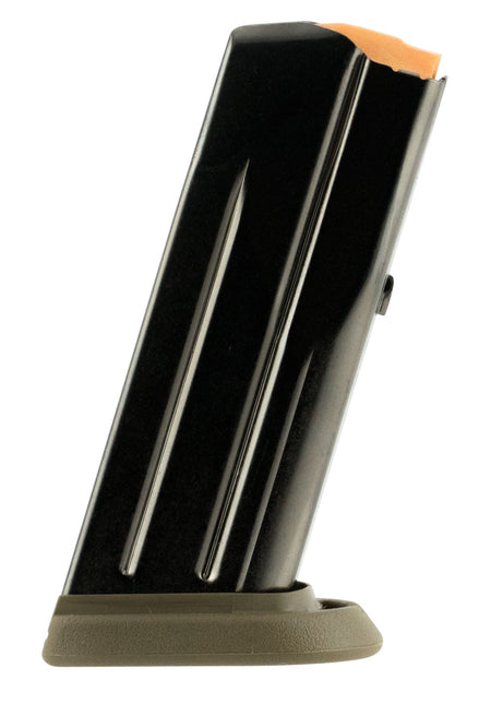 FN 20100062 12rd 9mm Luger Magazine for FNS Compact Black/FDE Polished Darkened Steel