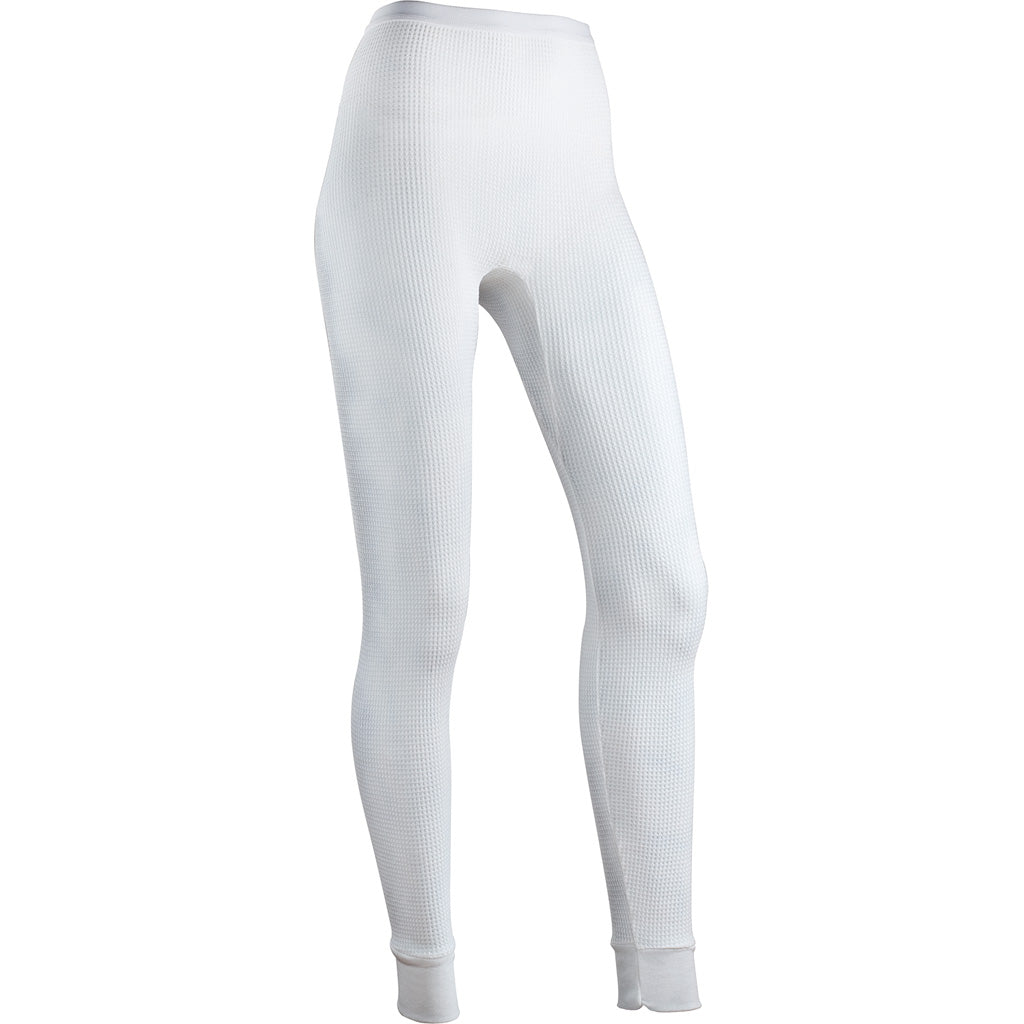 Indera Women's Cotton Rich Thermal Underwear Bottom White Small