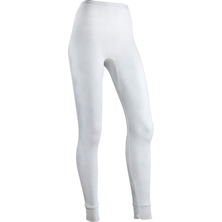 Indera Women's Cotton Rich Thermal Underwear Bottom White Small