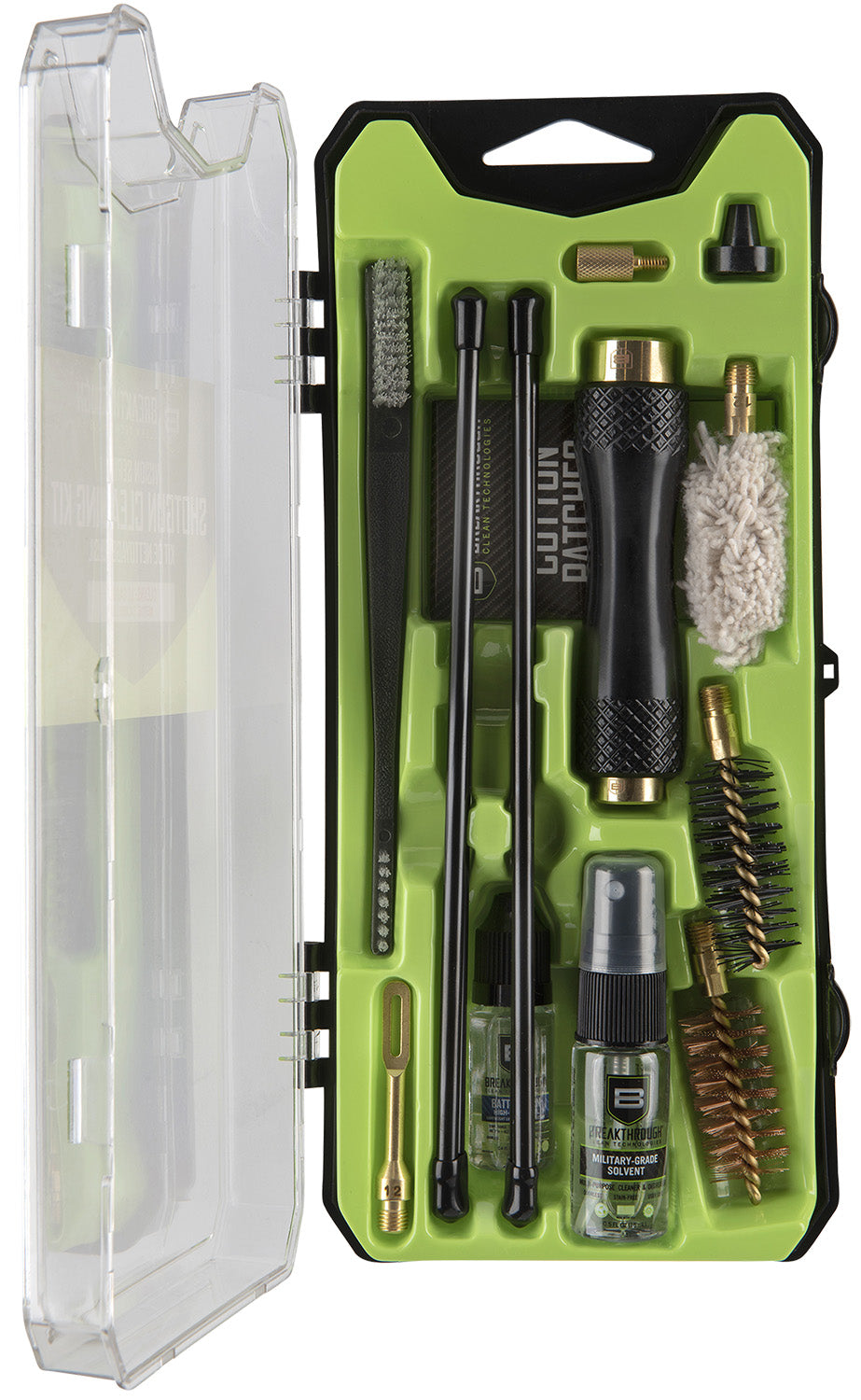 Breakthrough Clean Vision Series 12 Gauge Cleaning Kit BTCCC12G 15 Pieces Multi-Color
