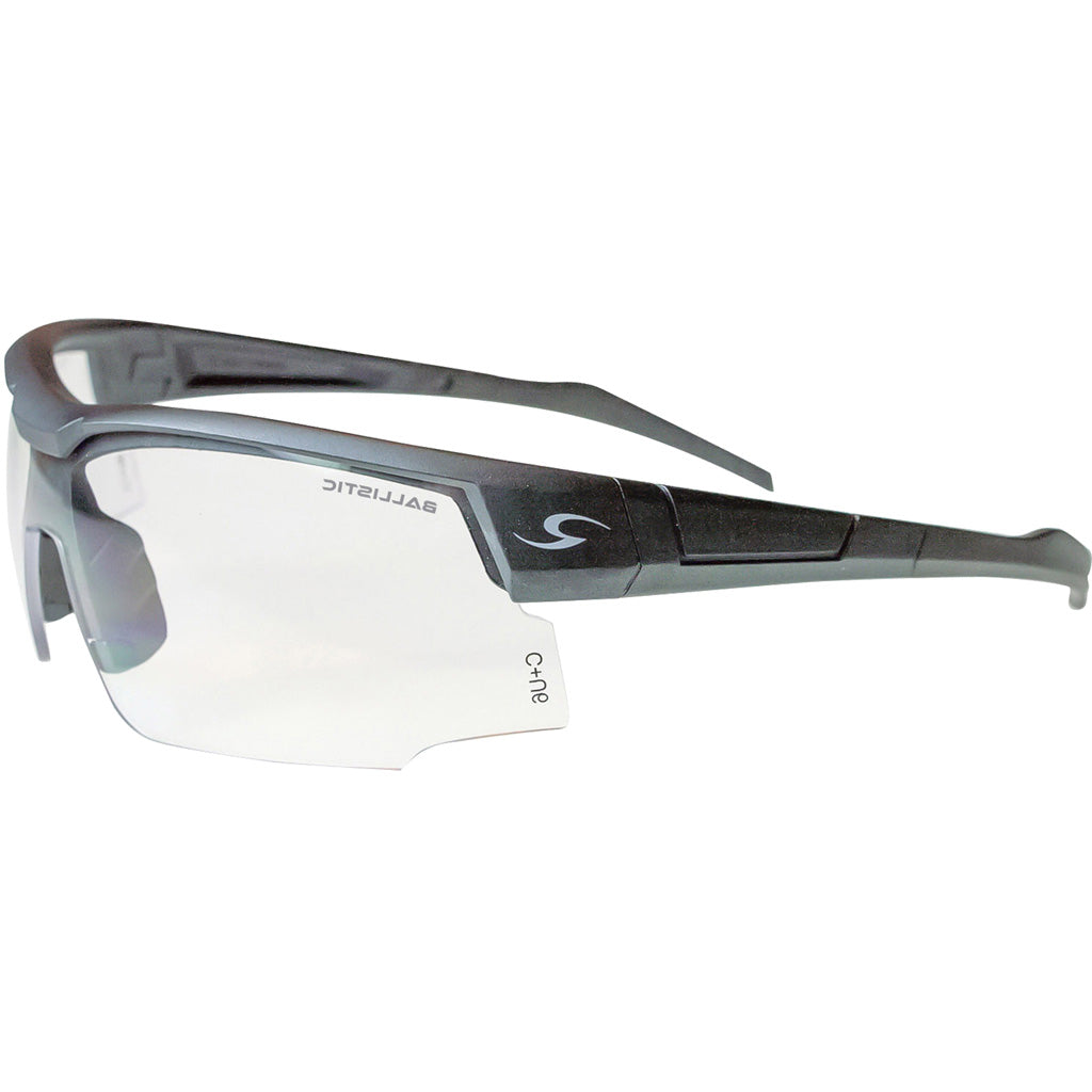 Radians SkyBow Blue Gray Frame Clear Single Lens Ballistic Shooting Glasses