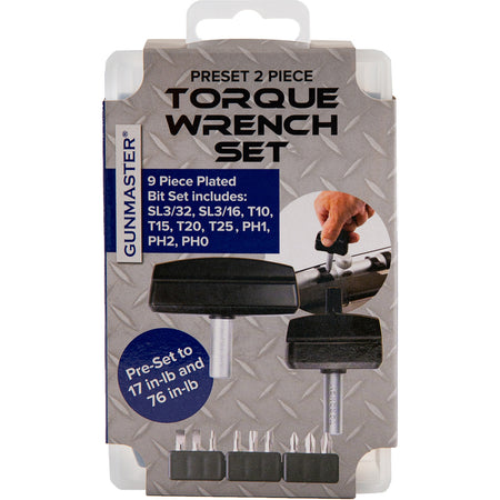 Gunmaster 2-Driver Torque Wrench and Bit Set