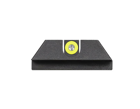 Night Fision Glock 42/43/43X Tritium Night Sight Set Yellow Outline Front Black Blank Rear