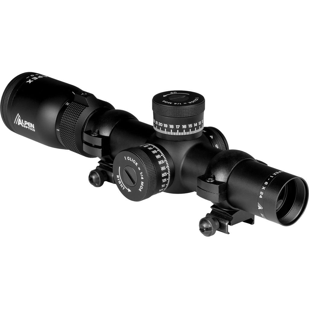 Alpen Apex Rifle Scope 1-6x24 Illuminated First Focal Plane