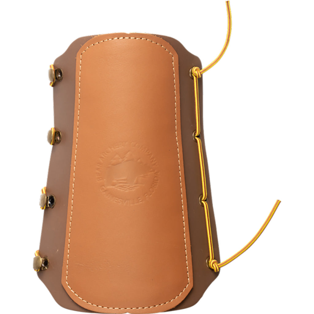 Fred Bear Traditional Archery Arm Guard Leather Logo Design