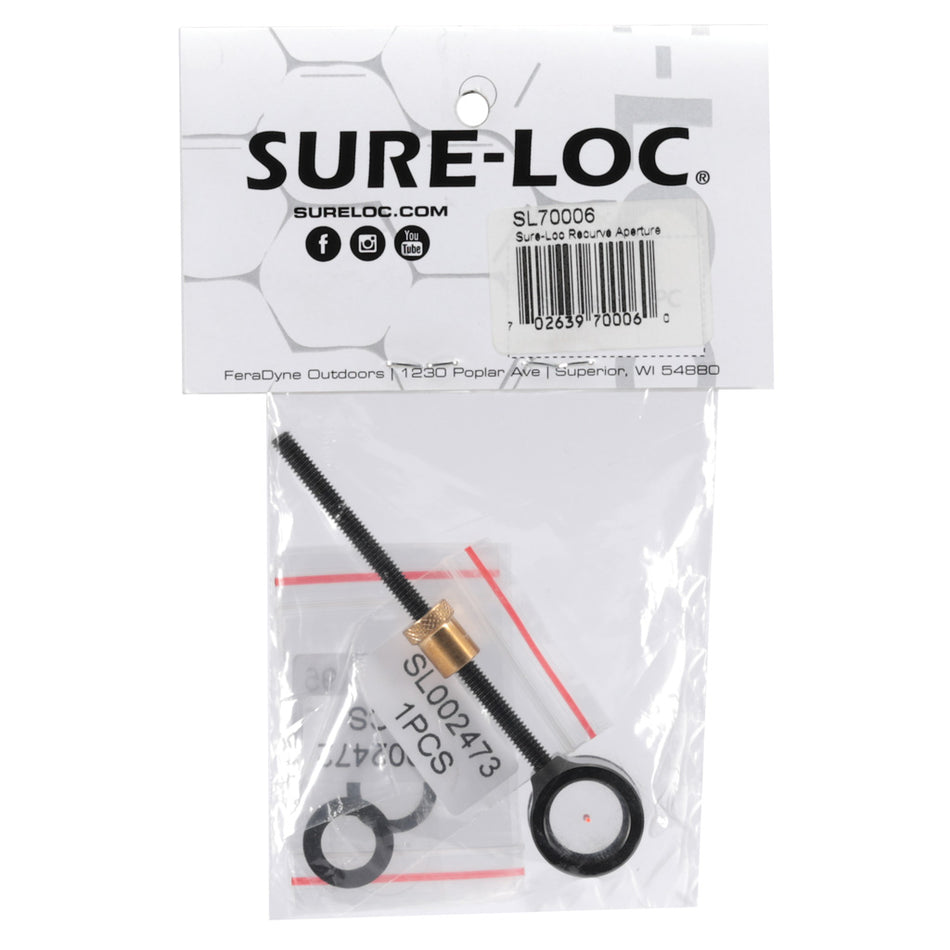 SureLoc Recurve Aperture Holder Beiter Washer and 8mm Sight Tunnel