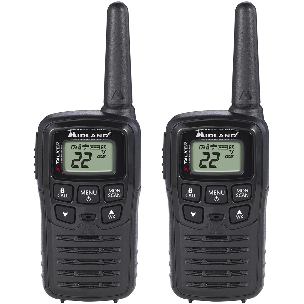 Midland X-Talker T10 Weather Alert Walkie Talkie 2 Pack