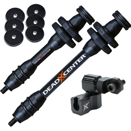 Dead Center Dead Level Hunter V2 Stabilizer Combo Black 8 in/6 in