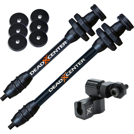 Dead Center Dead Level Hunter V2 Stabilizer Combo Black 10 in/8 in