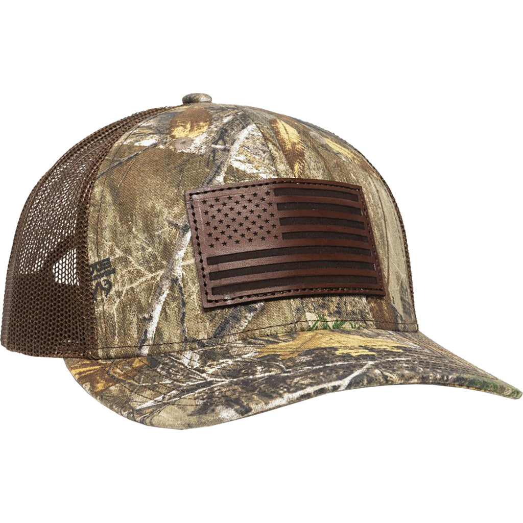 Outdoor Cap American Flag Realtree Edge Camo Snapback Hat