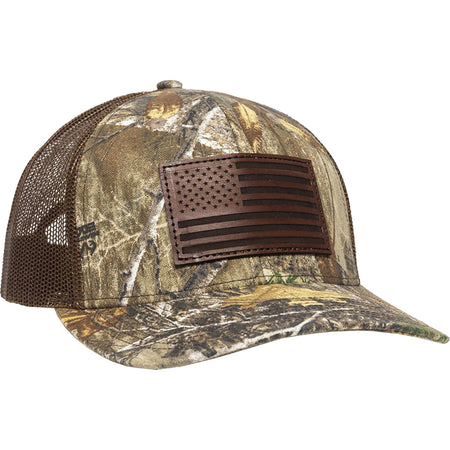 Outdoor Cap American Flag Realtree Edge Camo Snapback Hat