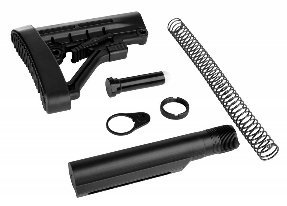 Trinity Force AR-15 Omega Stock Kit WT05B Black Aluminum/Steel/Rubber