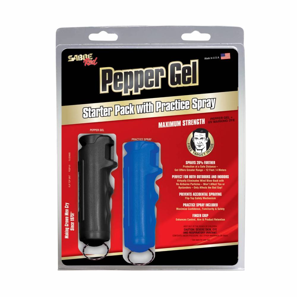 Sabre Red Pepper Gel and Practice Spray Starter Pack