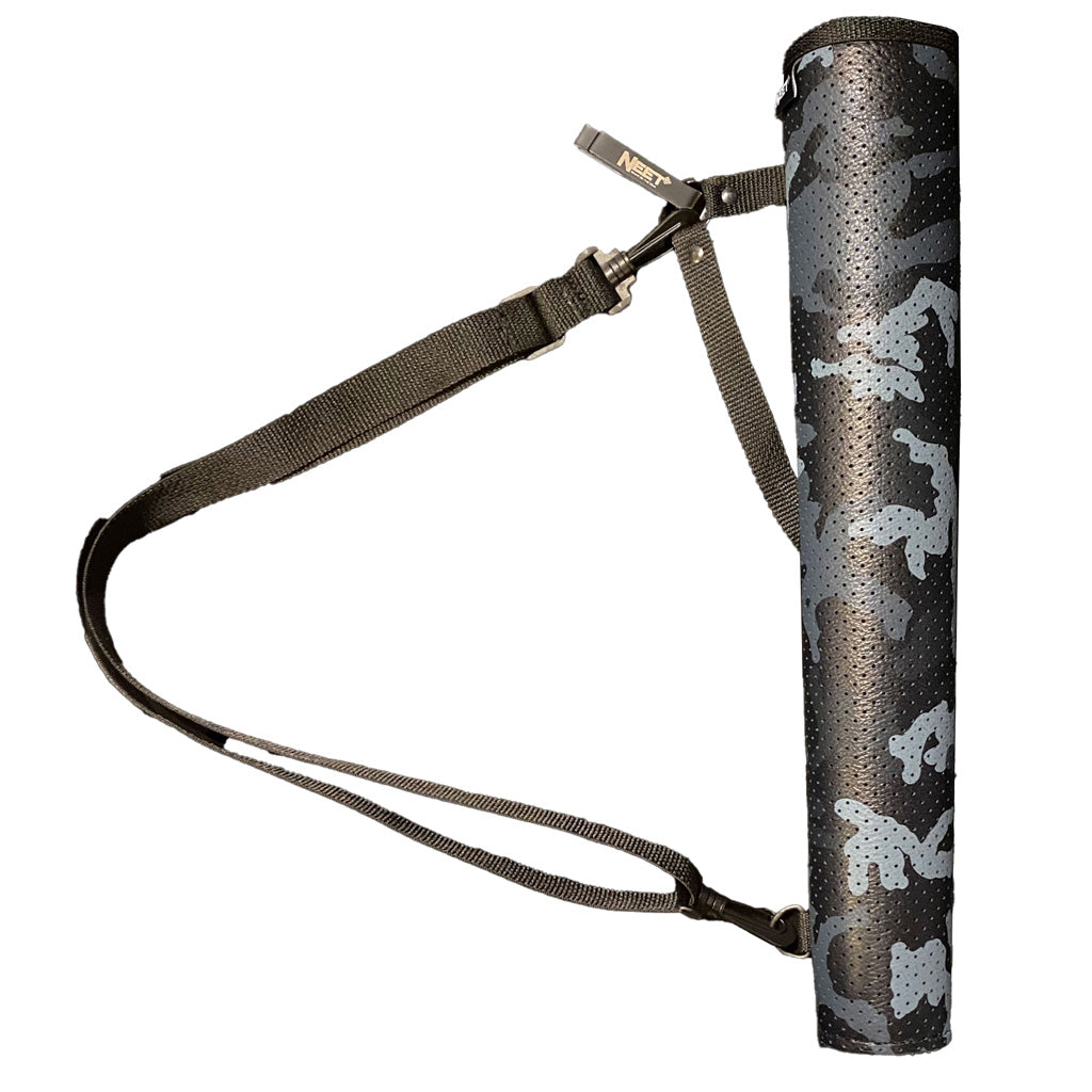 Neet N-610 Blue Camo Leather Tube Quiver Adjustable Hip or Back Style